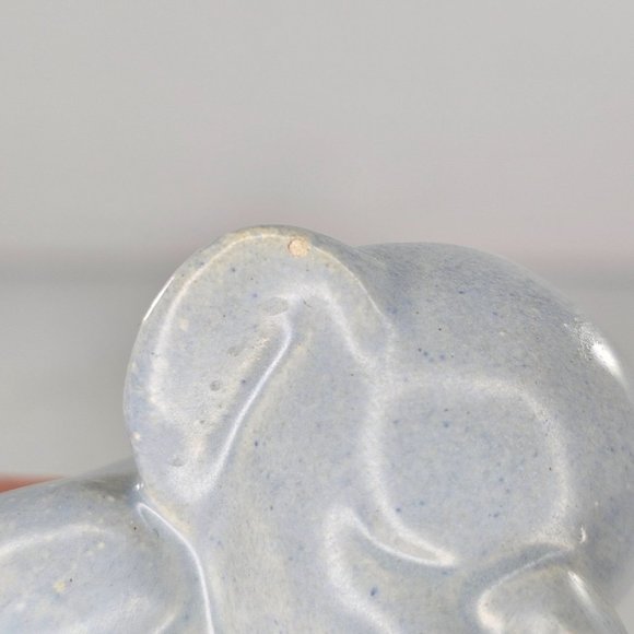 California Pottery Elephant Blue Figurine Eyes Closed Sitting Haldeman Caliente? - Picture 9 of 9